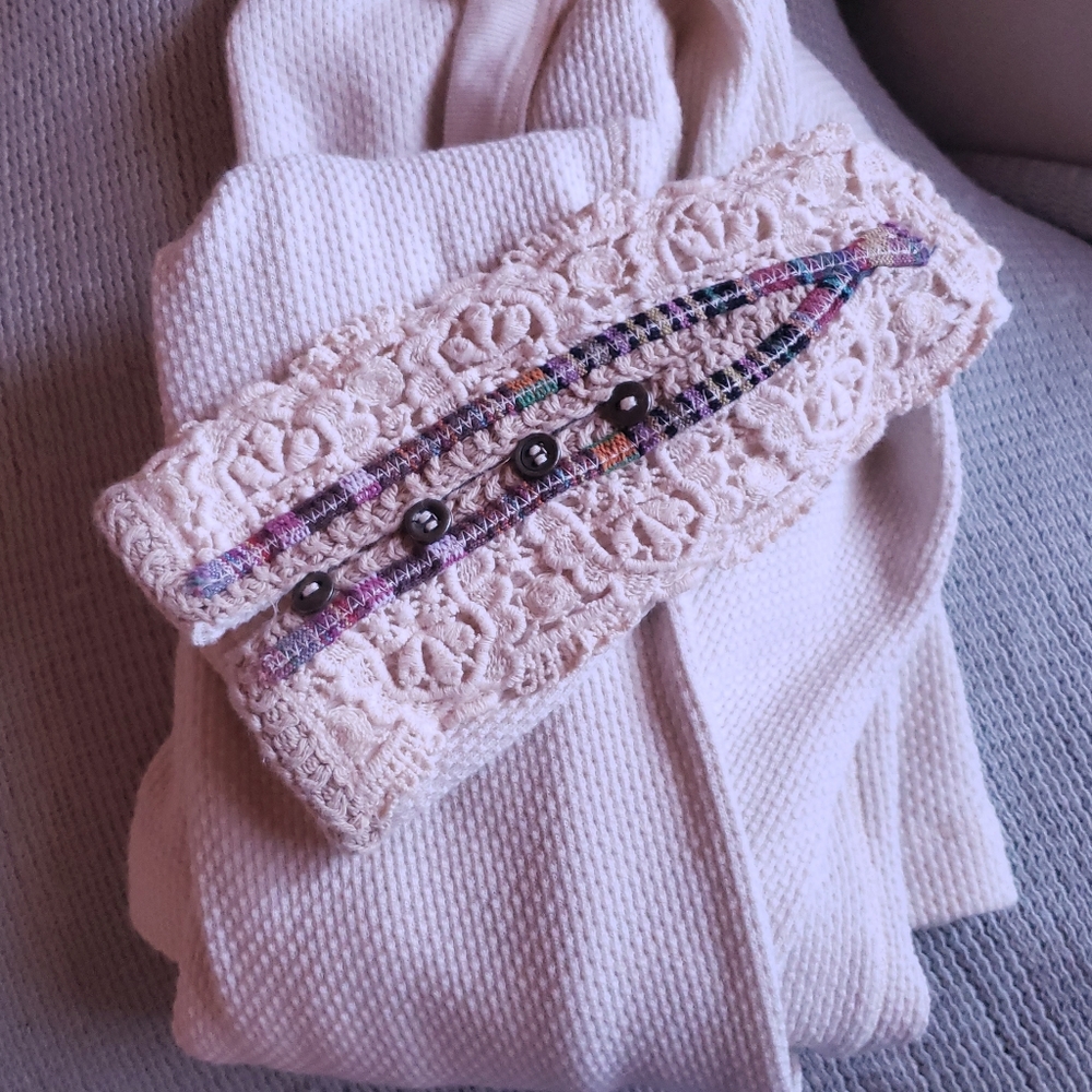 Free People Rare Ivory Rainbow Cuff Thermal